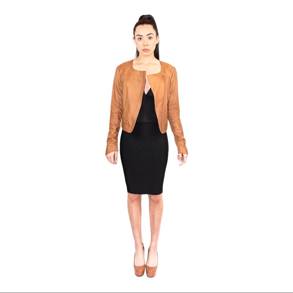 Veda Classic Leather Jacket Size M